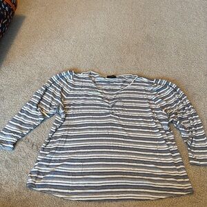 Lane Bryant Striped Shirt